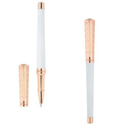Stylo roller LIBERTE - blanc