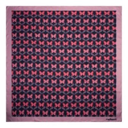 Foulard Pontia - rouge pastel