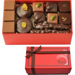 Chocolats noir et lait...