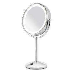 Miroir lumineux LED chrome