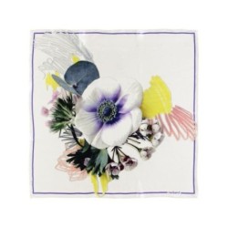 Foulard soie Madeleine - blanc