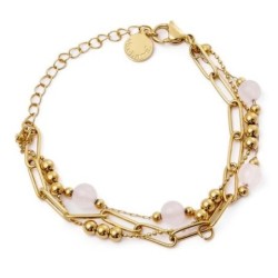 Bracelet Andrea - rose et or