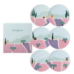 Assiettes ronde DESTINATION...