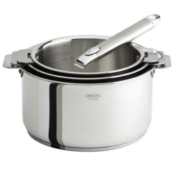 Set de 3 casseroles en inox...