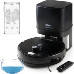 Robot aspirateur laveur - noir