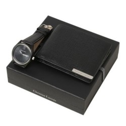 Portefeuille & montre Noir